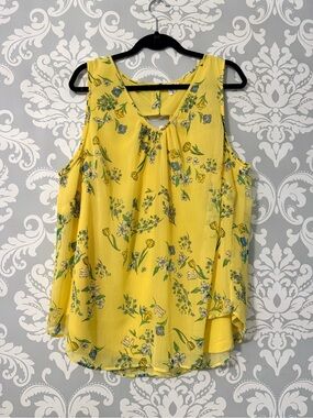 💫4/$25 • D/C Jeans Sunny Yellow Floral Sleeveless Camisole